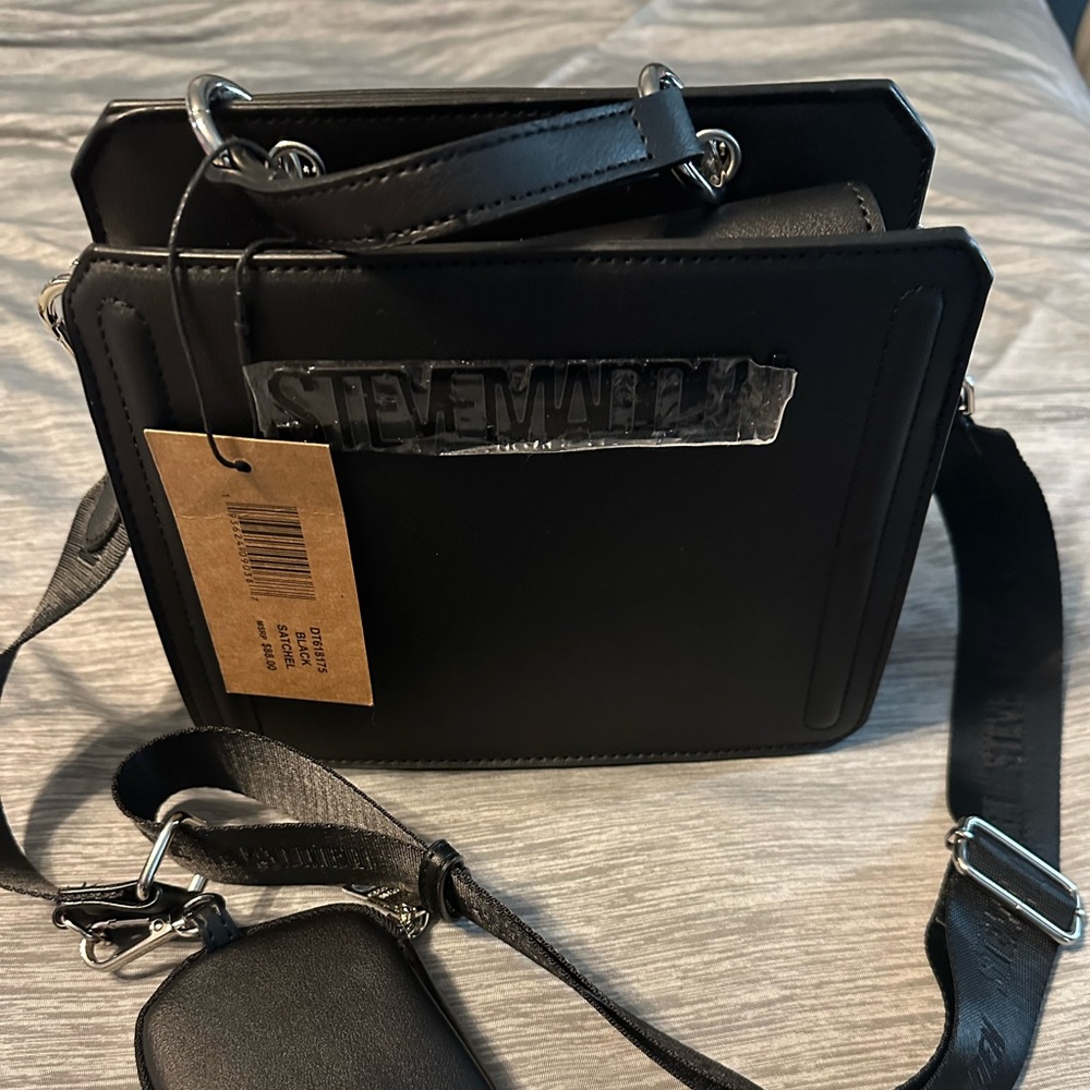 Steve Madden black satchel
